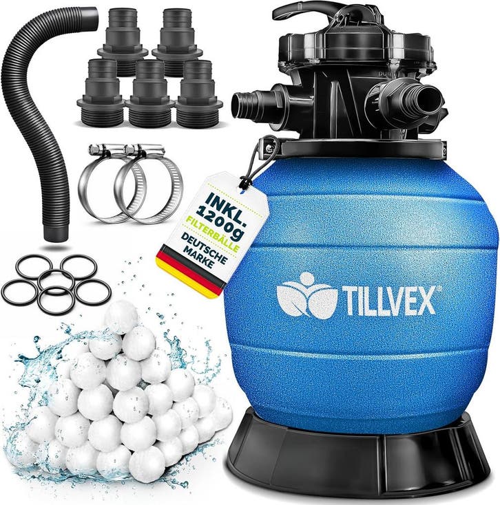 Zandfilterpomp - Zandfilter voor zwembad - Tot 50000L - Blau, Tuin en Terras, Zwembad-toebehoren, Nieuw, Verzenden
