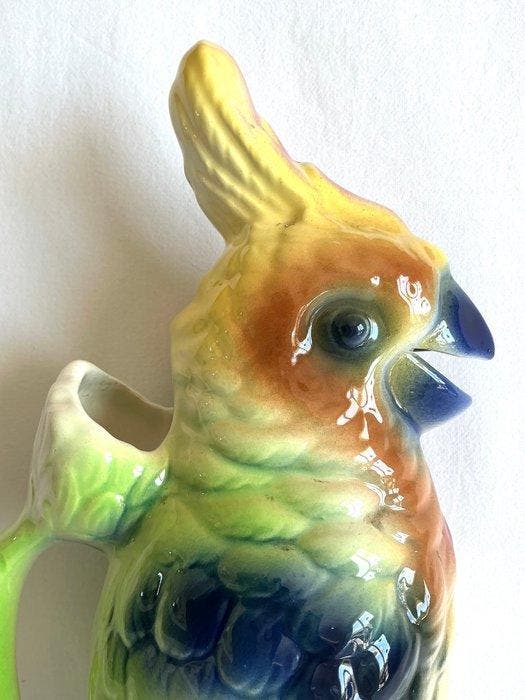 Saint Clément - Karaf - Art Deco Pouring jug “Parrot”, Antiquités & Art, Antiquités | Verre & Cristal