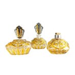 Kaptafelset (3) - Kristal - Parfums in Art Deco-stijl