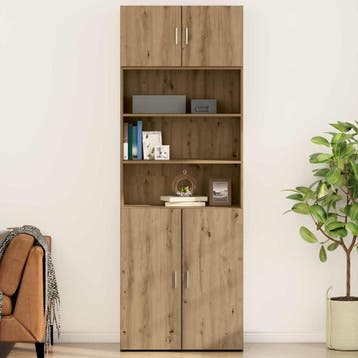 vidaXL Wandkast artisanaal eikenkleurig 80 x 42.5 x 40 cm, Verzenden, Nieuw