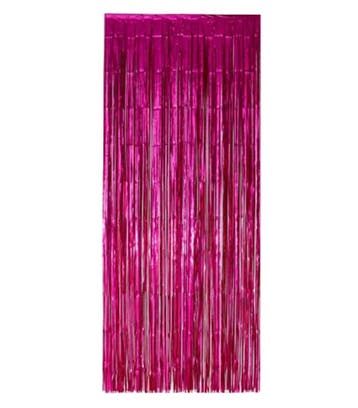 Fuchsia Deurgordijn Folie 2,4m, Verzenden