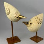 Ewa Budzowska - 2 birds decorated by 24 carat gold
