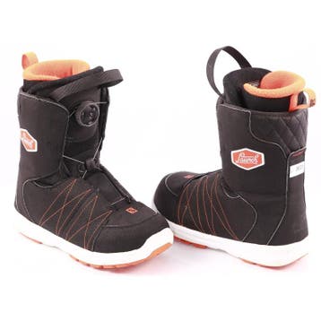 32 34 36 kinder snowboard schoenen SALOMON LAUNCH BOA JR, bl, Verzenden, Gebruikt