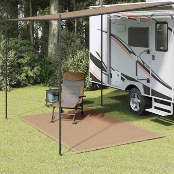 vidaXL Tenttapijt 250x200 cm taupe, Verzenden, Nieuw