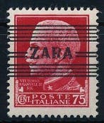 Duitse bezetting Zara 1943 - Vrijpostige zegel van 75 cent, Gestempeld