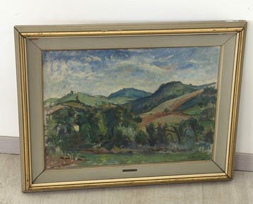 Contardo Barbieri (1900-1966) - Paesaggio collinare