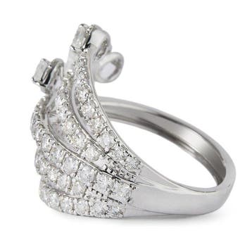 Bague tendance - 14 carats Or blanc - 2.46ct. tw. Diamant, Bijoux, Sacs & Beauté