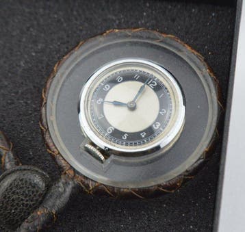 Art Deco Military Style - mechanical pocket watch with