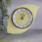 Klok - Bayard - Vintage Formica, Glas, Messing - 1960 -, Antiek en Kunst