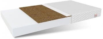 Kokos Matras 80x190 | T25 Schuim | Laatste Stuks!, Overige materialen, Verstelbaar, Eenpersoons, Beige