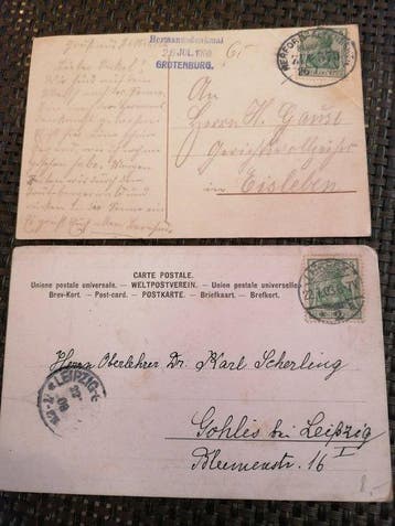 Duitsland - Postkaarten uit 1897-Duitsland - Ansichtkaart, Gelopen