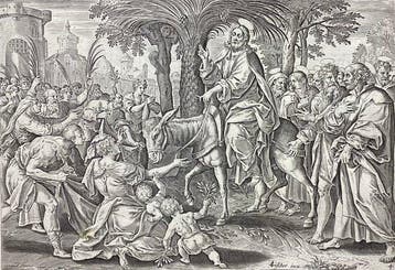 Jan Collaert I (1525/30-1580) - Lentrata di Cristo in, Antiek en Kunst