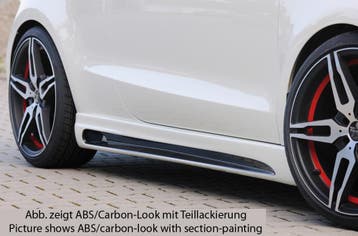 Rieger side skirt | geschikt voor Audi A1 8X | ABS Rechts Ca, Autos : Pièces & Accessoires, Verzenden