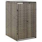 vidaXL Containerberging enkel 70x80x117 cm poly rattan grijs, Verzenden
