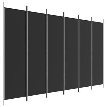 Kamerscherm 6 panelen Zwart | Retour deal | -40%!, Verzenden