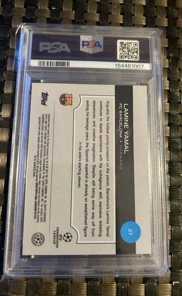 2024/25 Topps Topps FCB Fan Set Lamine Yamal FF4;27 Graded, Nieuw