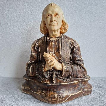 Buste, Heilige Pastoor van Ars (Jean-Baptiste Marie Vianney), Antiquités & Art