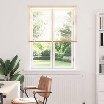 vidaXL Venetiaanse jaloezie Lichtbruin met Patroon 150 x 80, Verzenden, Nieuw
