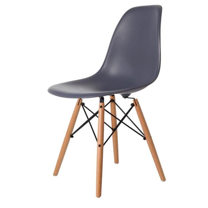 Eetkamerstoel DSW mat PP donkergrijs, Huis en Inrichting, Stoelen, Nieuw, Verzenden
