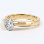Bague - 18 carats Or jaune, Or blanc Diamant (Naturelle), Nieuw