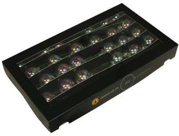Kerstballen op Lange draad Clear Pearl 4 cm 30 stuks