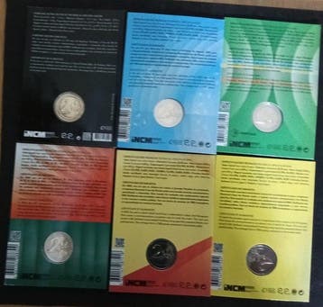 Portugal. 2 Euro 2018/2024 (6 coincards) (Sans prix de