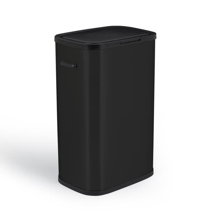 Prullenbak met drukdeksel - 60 liter - zwart - 42 x 28,5 x, Computers en Software, Printers, Nieuw, Verzenden