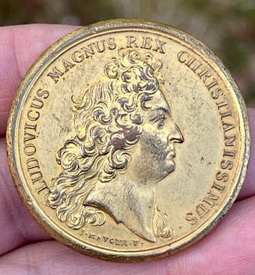 Frankrijk. Medal Louis XIV - Bataille de Cassel, 1677, Postzegels en Munten