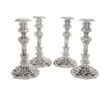 Engelse Kandelaars 1824 - Chandelier (4) - Argent 925 - 25