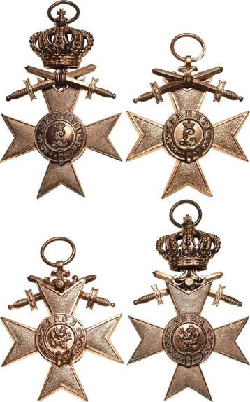 Verliehen 1913-1918 Orden duitser Laender Bayern Militaer..., Verzenden