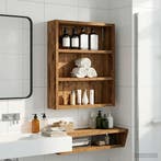 vidaXL Badkamer wandkast Oudhout 40 x 10 x 50 cm, Verzenden