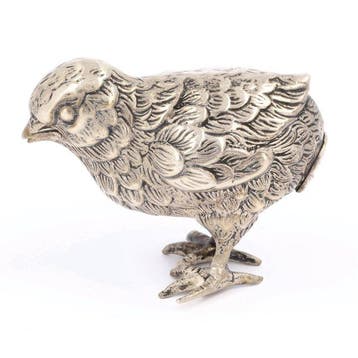 Spanje ca. 1960 - Kuiken strooibus - Moule - Argent 915