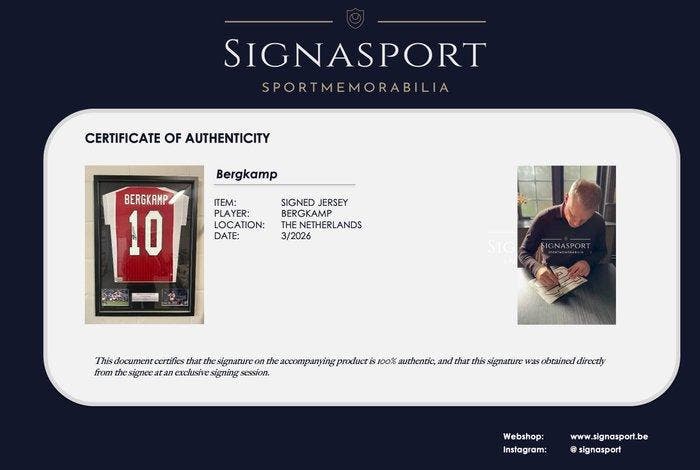 AJAX - Europese voetbal competitie - Bergkamp - Voetbalshirt, Collections, Collections Autre