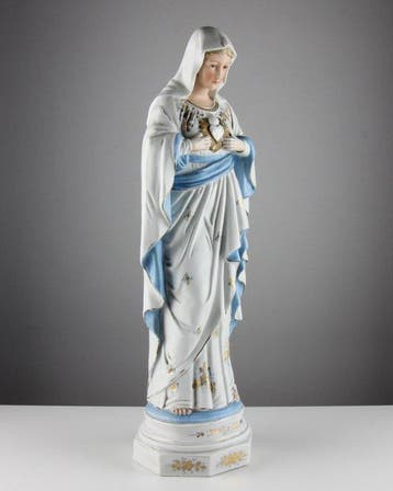 Gräfenthal - Beeldje - 48cm - Mary with the Immaculate Heart