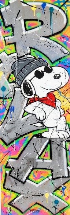 RISYO - Snoopy Relax, Antiquités & Art, Art | Peinture | Moderne