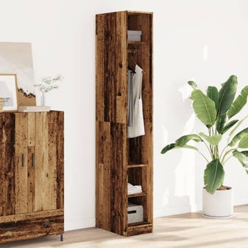 vidaXL Kledingkast 30x50x200 cm bewerkt hout oud hout, Verzenden