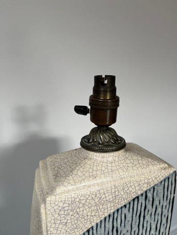 Louis Fontinelle - Tafellamp - Crackleglaze, Messing -, Antiek en Kunst