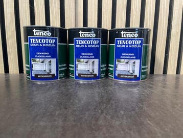 Veiling - 3x Tenco Tencotop Deur & Kozijn 750 ml – Antiekb, Bricolage & Construction, Peinture, Vernis & Laque