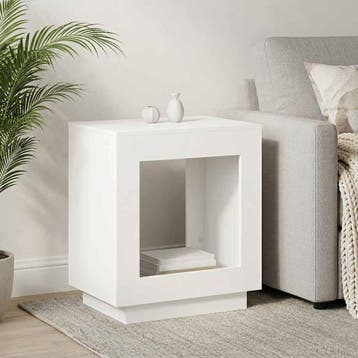 vidaXL Bijzettafel Wit 60 x 40 x 65 cm Bewerkt hout, Huis en Inrichting, Tafels | Bijzettafels, Verzenden, Nieuw
