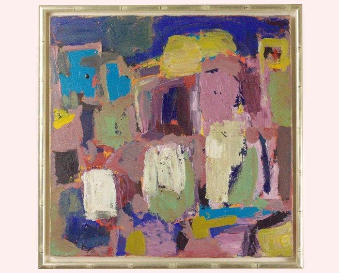 Ruedi Gregor (1944-1984) - Farbenspiel, Antiek en Kunst, Kunst | Schilderijen | Modern