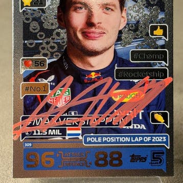 Red Bull Racing - Topps 309 Top Awards Signed - Max
