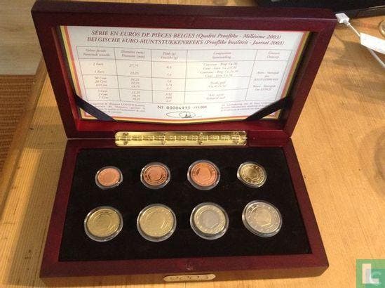 België jaarset 2003 (PROOFLIKE), Postzegels en Munten, Munten | België, Setje, Verzenden