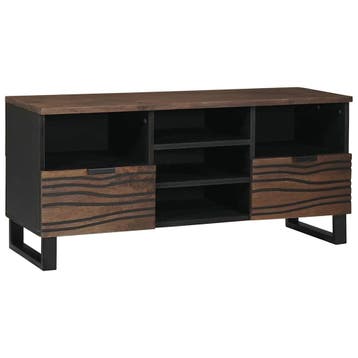 vidaXL TV Eenheden 100 x 33 x 46 cm Walnotenhout Bewerkt, Verzenden, Nieuw