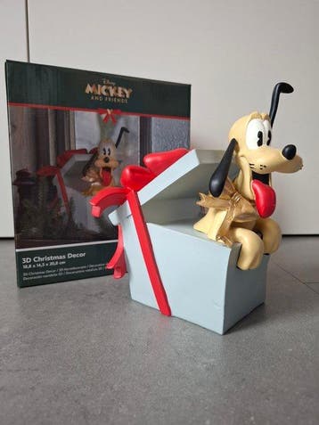 Figurine - Pluto komt uit een kerst cadeautje - Résine, Collections