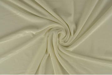 10 meter stretch fluweel - Gebroken wit, Verzenden, 120 cm of meer, Wit, Polyester