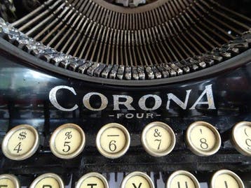 Corona 4 - Typemachine - 1920-1930, Antiek en Kunst