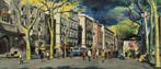 Frederic Lloveras Herreras (1912-1983) - Paseo en la ciudad