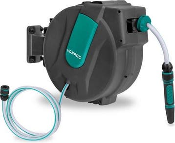 2dekans | VONROC Wandslangenbox – Incl. 25m tuinslang,, Ophalen of Verzenden, Nieuw