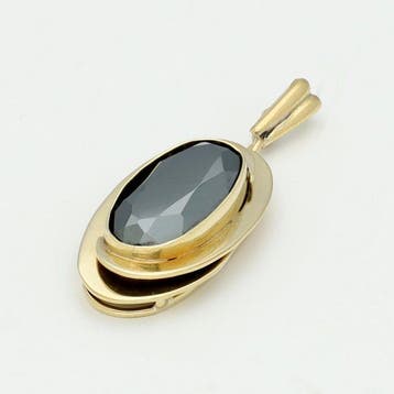 Hanger - 14 karaat Geel goud - Hematiet