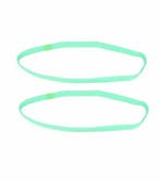 Haarband Sport 1cm - Elastiek - Anti-slip - Lichtgroen - Set